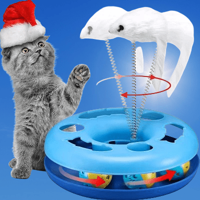 Jouets pour Chats - InteractiveCatToys™ - Bleu - Le Monde Des Chats Mignons